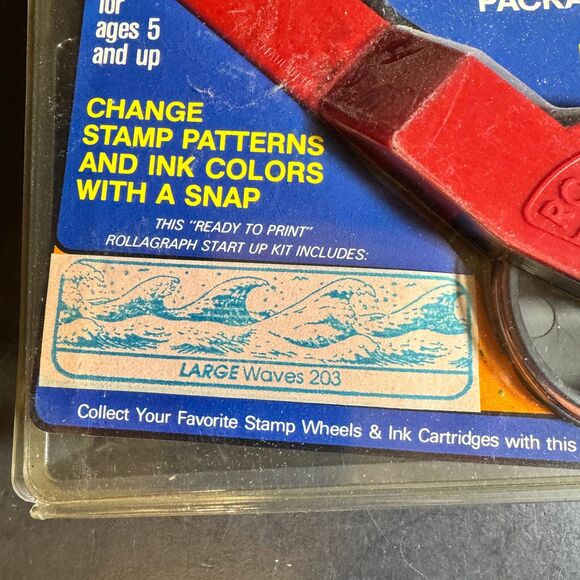 Tropical Vacation Rollagraph Crafter Scrapbooking Roller Stamp [Item 0147 MK] - Picture 2 of 4